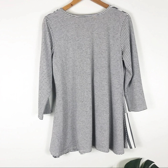 Fashque Studio | Multi Stripe Peplum Style Top - Picture 5 of 5